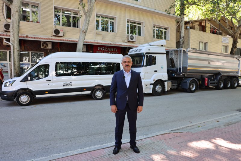 POZANTI BELEDİYESİ'NİN ARAÇ FİLOSU "ÜRETKEN BELEDİYECİLİK" VİZYONUYLA GÜÇLENİYOR
